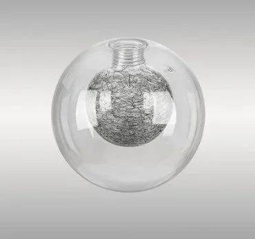 Spacek 12cm Round Clear With Inner Mesh Colour Globe (AA) Glass Shade