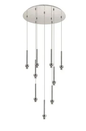 Spacek 9 Light G9 Universal 2.5m Round Multiple Pendant