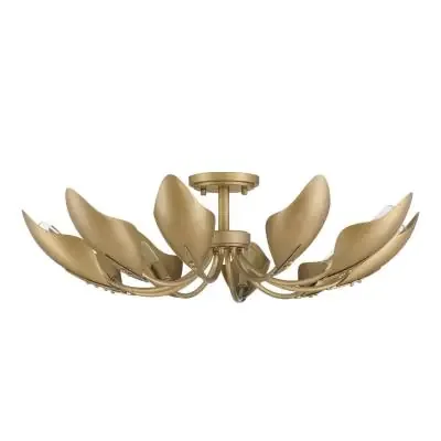 Ten Light Flush Mount