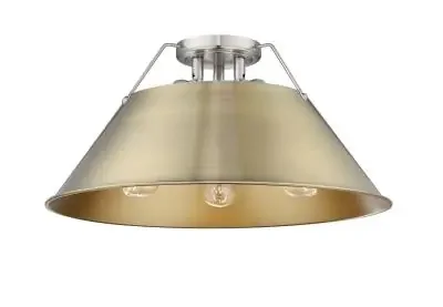 Three Light Flush Mount