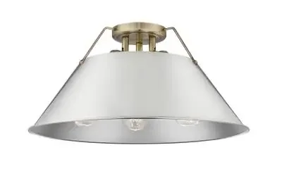 Three Light Flush Mount