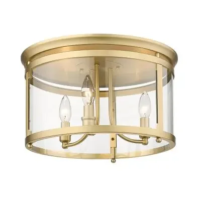 Three Light Flush Mount