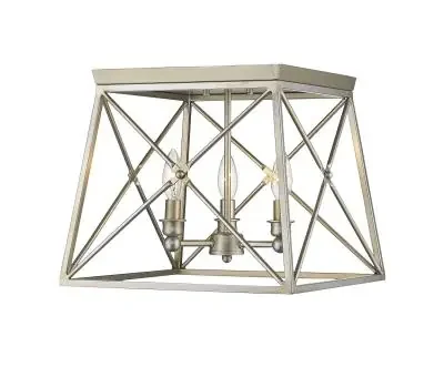 Three Light Flush Mount
