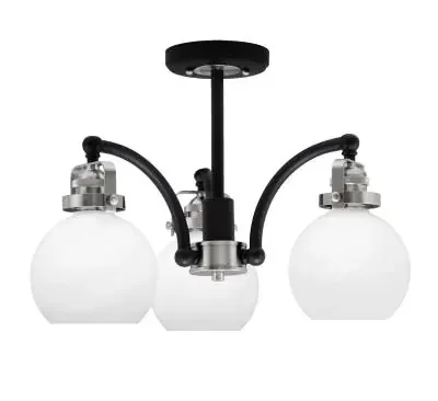 Three Light Semi-Flush Mount