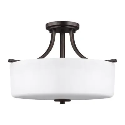 Three Light Semi-Flush Mount