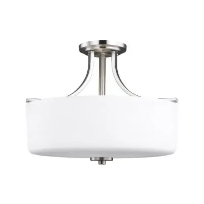 Three Light Semi-Flush Mount