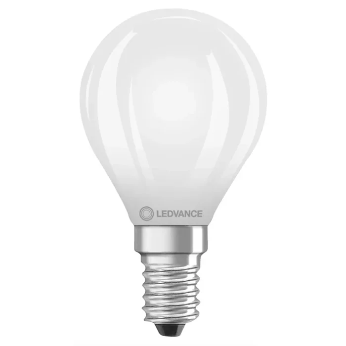 Ultra Efficient LED Golfball 45mm 1.2W (25W eq.) 2700K E14 Frosted Ledvance