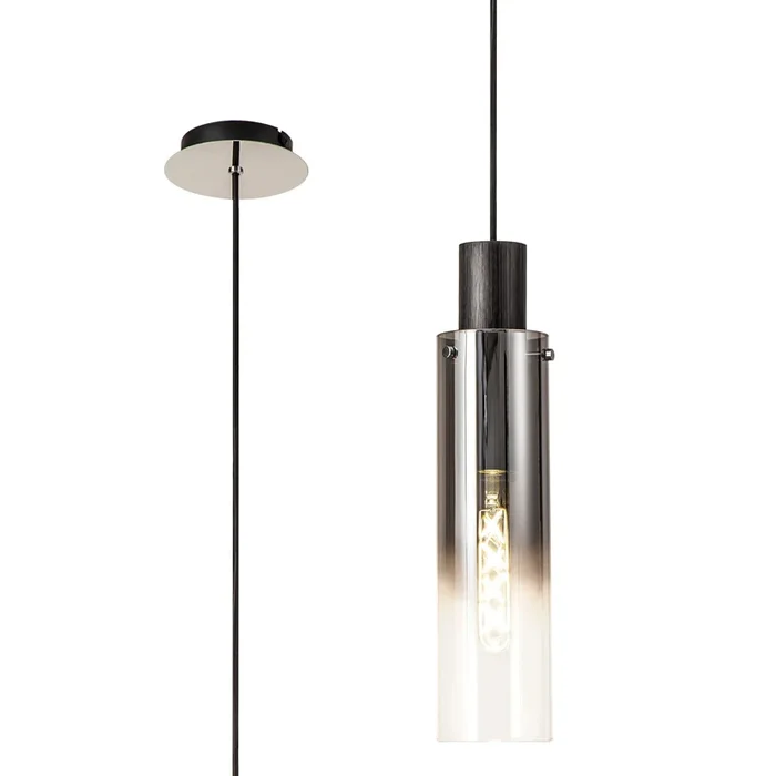 Valentino 2 Black Single Pendant, EM8848-HSA