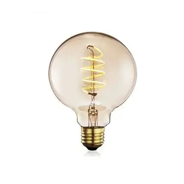 Vintage LED Spiral Filament G95 4W E27 Globe Light Bulb Decorative Edison Bulb ~4061