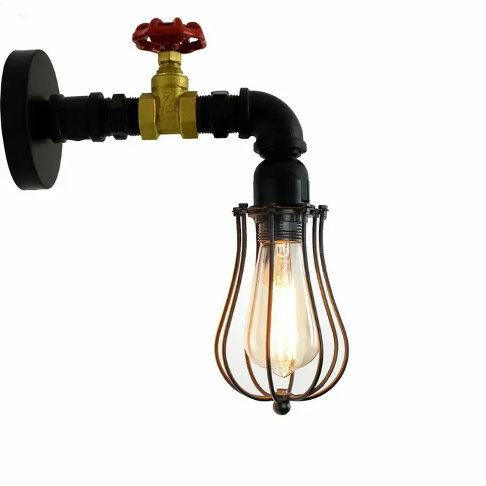Vintage Rustic Wall Light Industrial Unique Tap Wall Lights ~ 5665