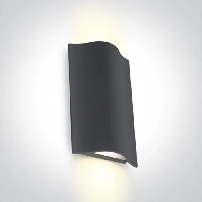 Wave LED Outdoor Up & Down Wall Light – Anthracite
