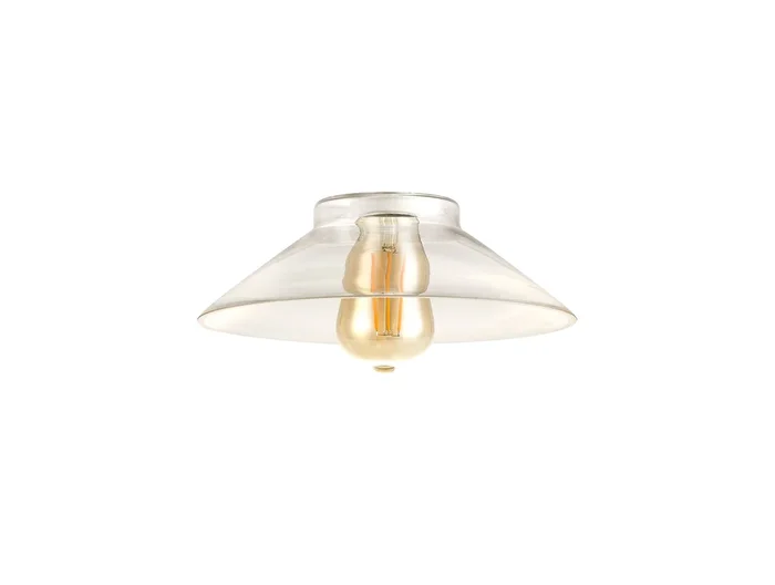 Webb Flat Round 25cm Glass Shade, EM5697-HSA