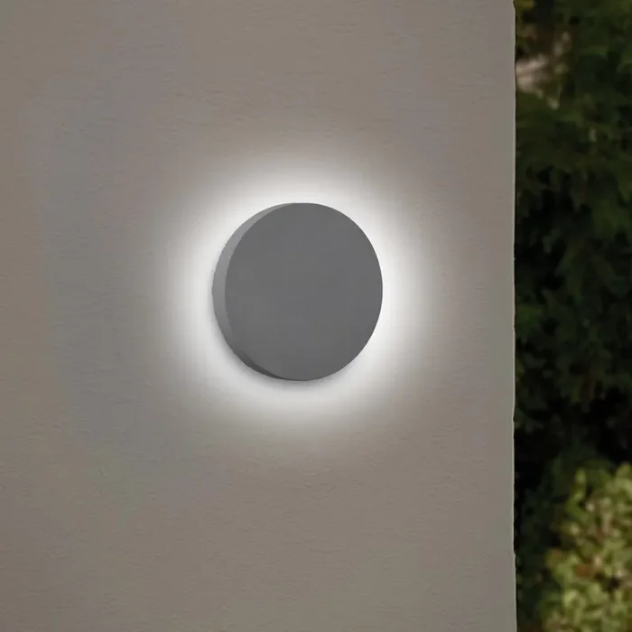 Westport Hampton LED Outdoor Flush Light – Concrete